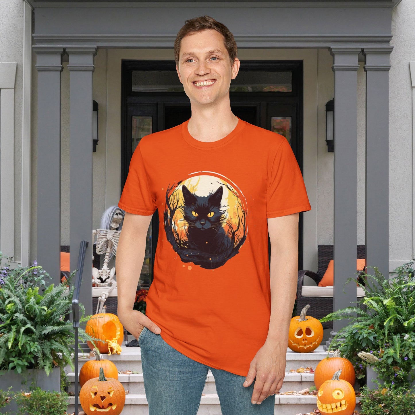 Creepy Black Cats 13 Adult T-shirt