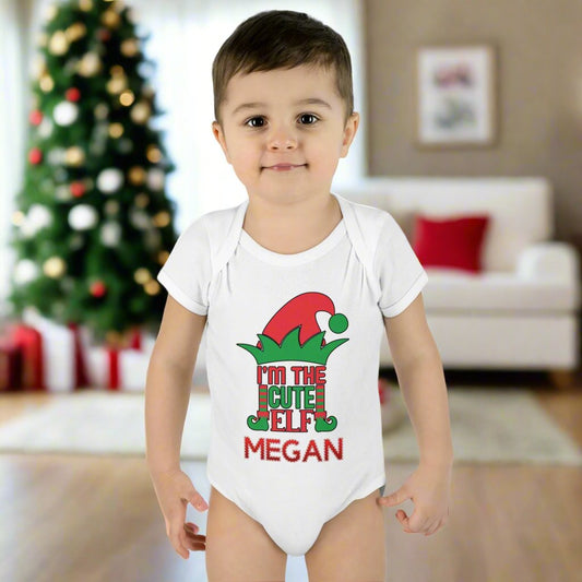 I'm The Cute Elf Infant Baby Rib Bodysuit