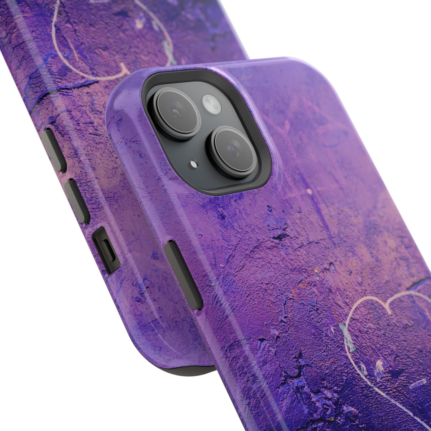 Purple Heart Wall MagSafe® Compatible Tough Case for iPhone