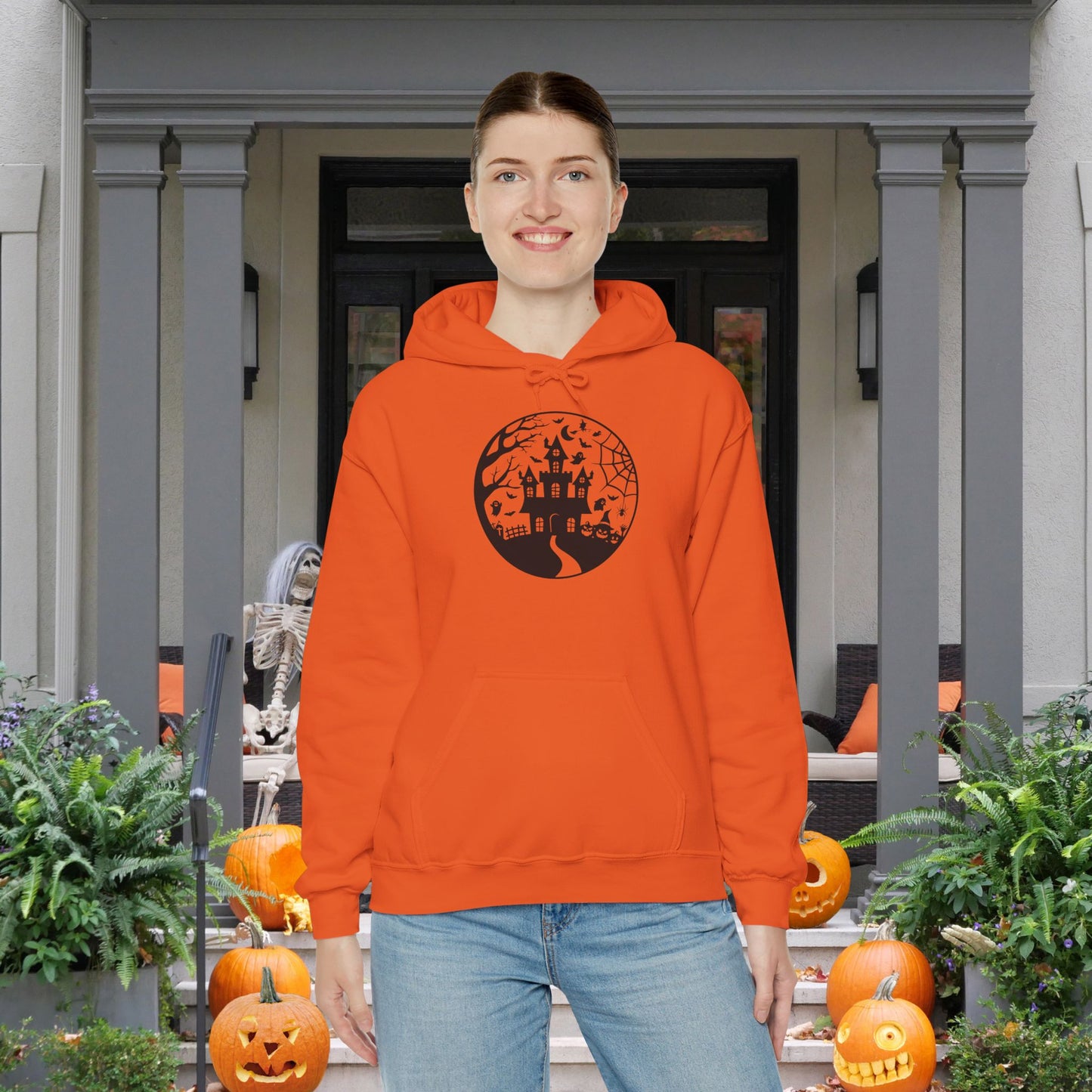 Haunted House on the Hill Heavy Blend™ Hooded Sweatshirt