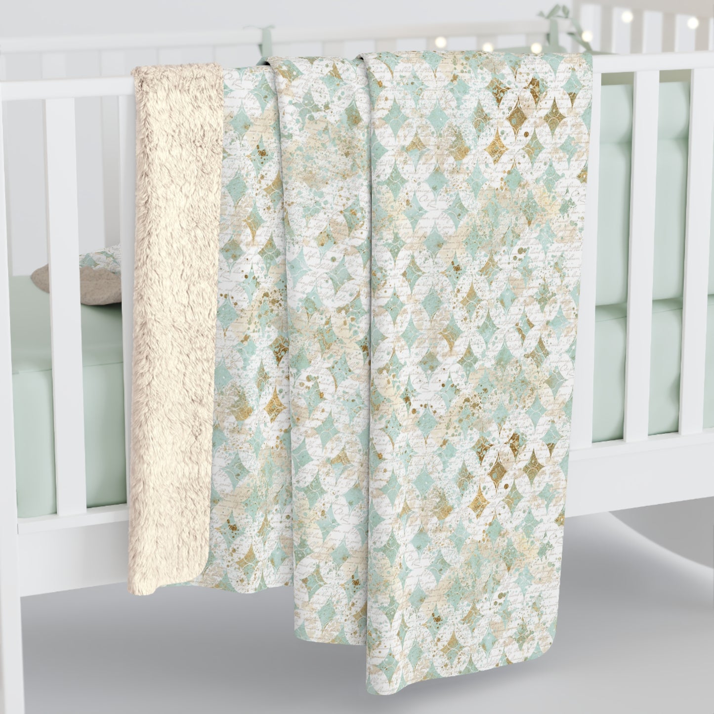 Faded Correspondence Fleece Blanket