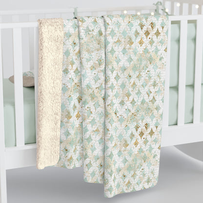 Faded Correspondence Fleece Blanket