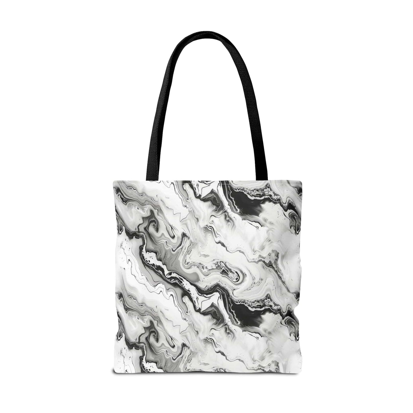 Frost Veil Marble Canvas Tote Bag