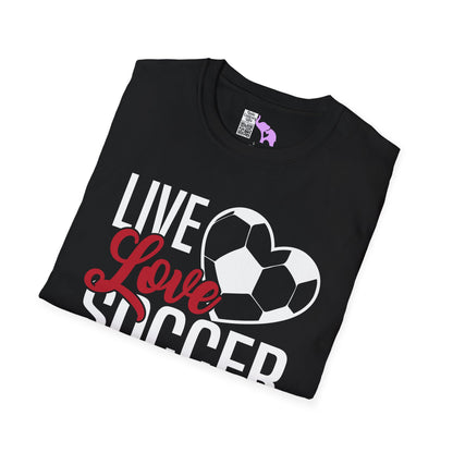 Live Love Soccer Adult T-shirt