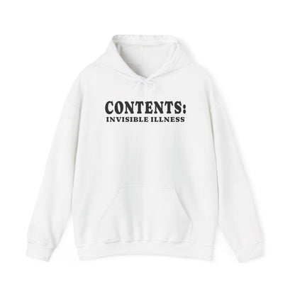 Contents: Invisible Illness Heavy Blend™ Hooded Sweatshirt