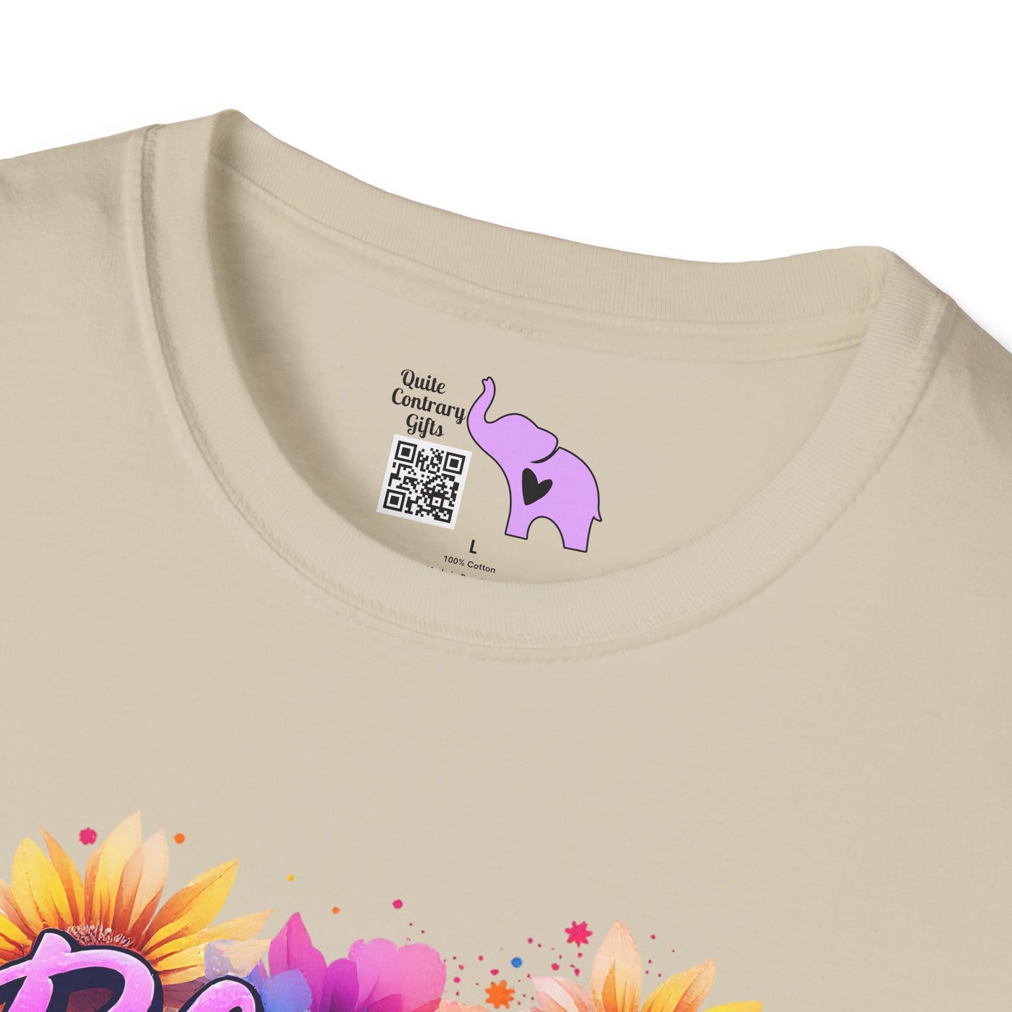 Blessed Mom (Vibrant Floral) Adult T-shirt