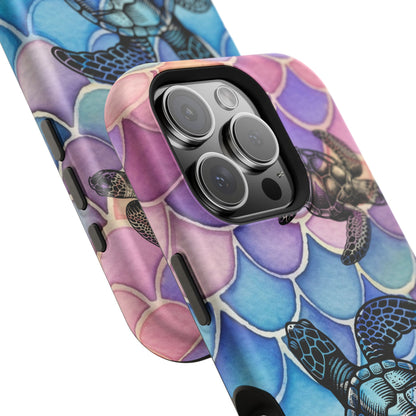 Sea Turtle Silhouette MagSafe® Compatible Tough Case for iPhone