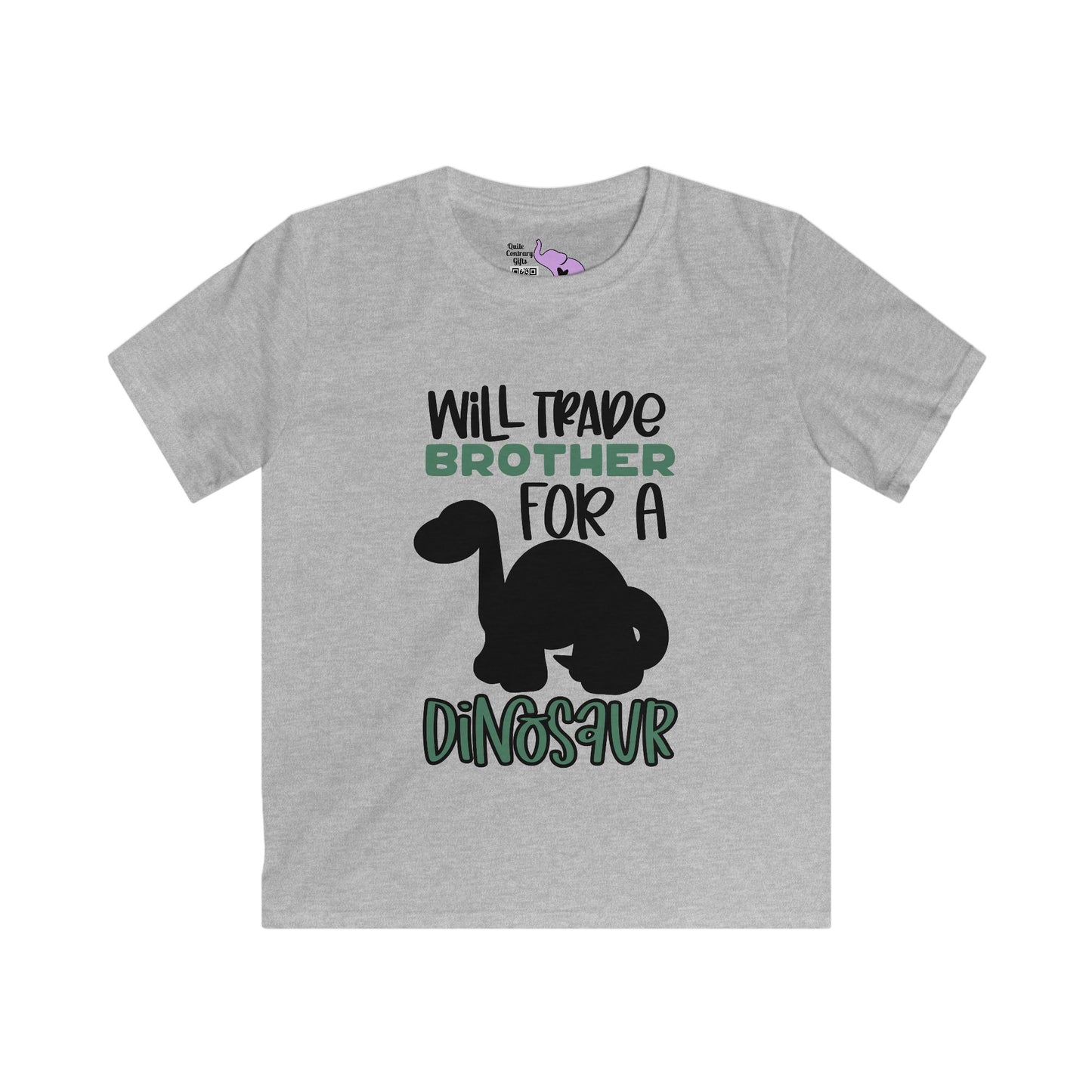 Will Trade Brother For A Dinosaur Kids Softstyle Tee