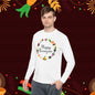 Happy Kwanzaa Wreath Adult Long Sleeve Tee
