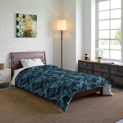 Midnight Sheer & Lace Comforter