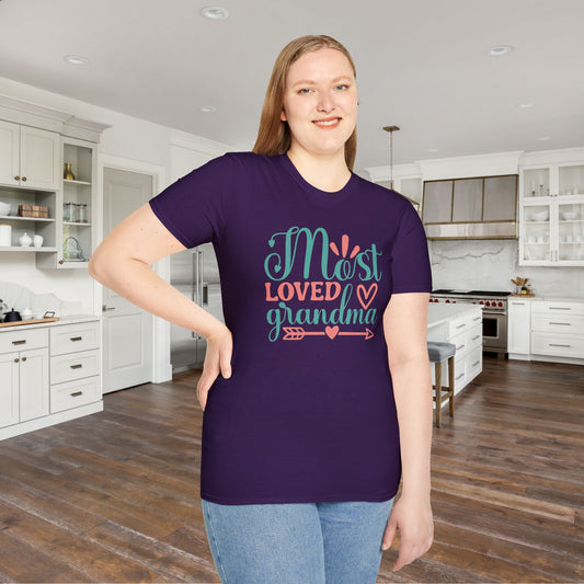 Most Loved Grandma Adult T-shirt