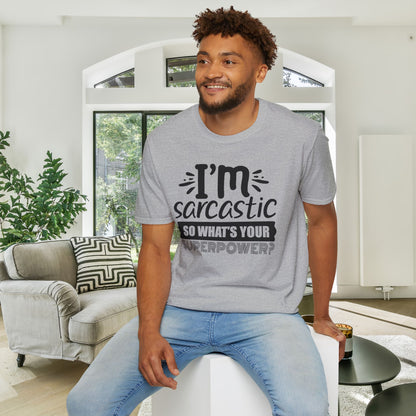I'm Sarcastic So What's Your Superpower Adult T-shirt