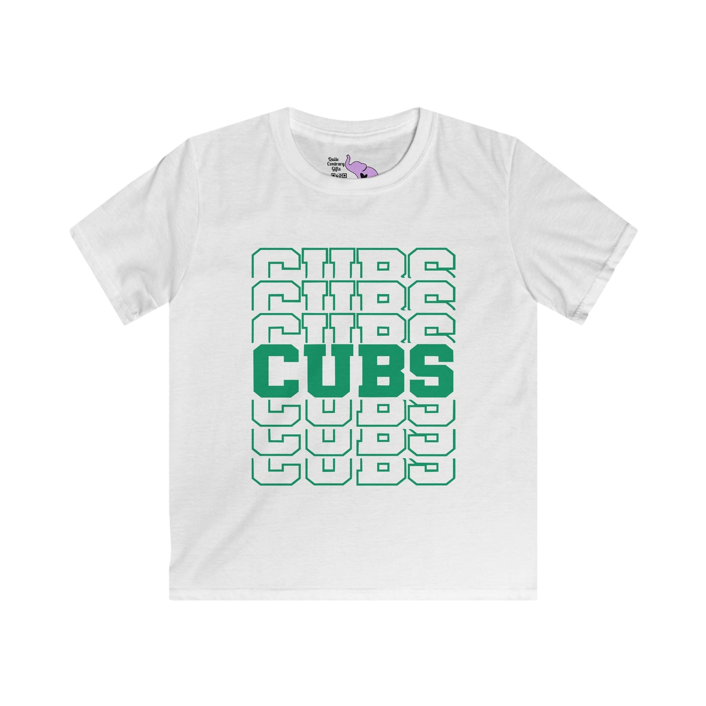 Cubs (Stacked) Youth Softstyle Tee