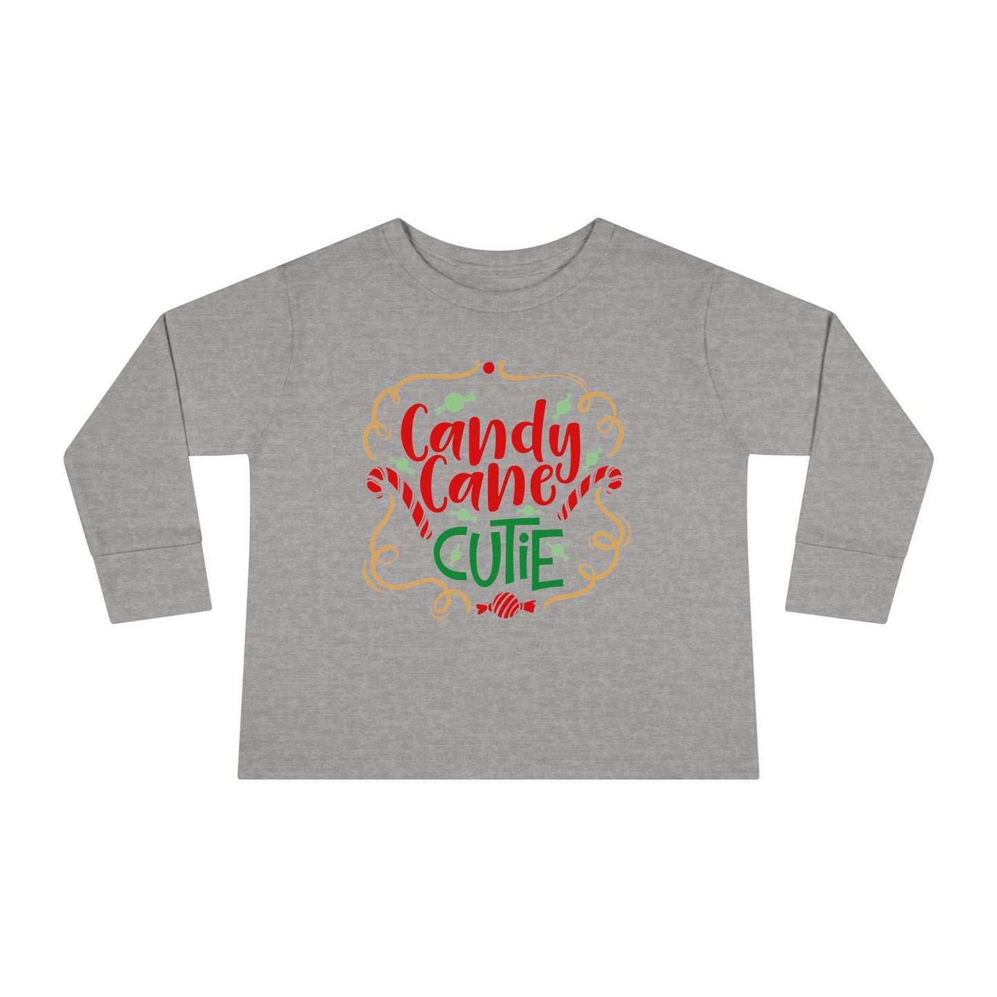 Candy Cane Cutie Toddler Long Sleeve Tee