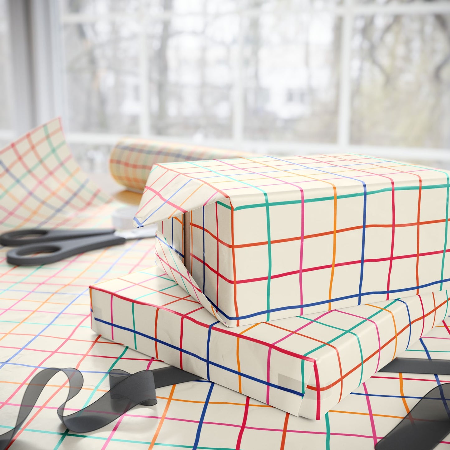 Doodle Lines Wrapping Paper