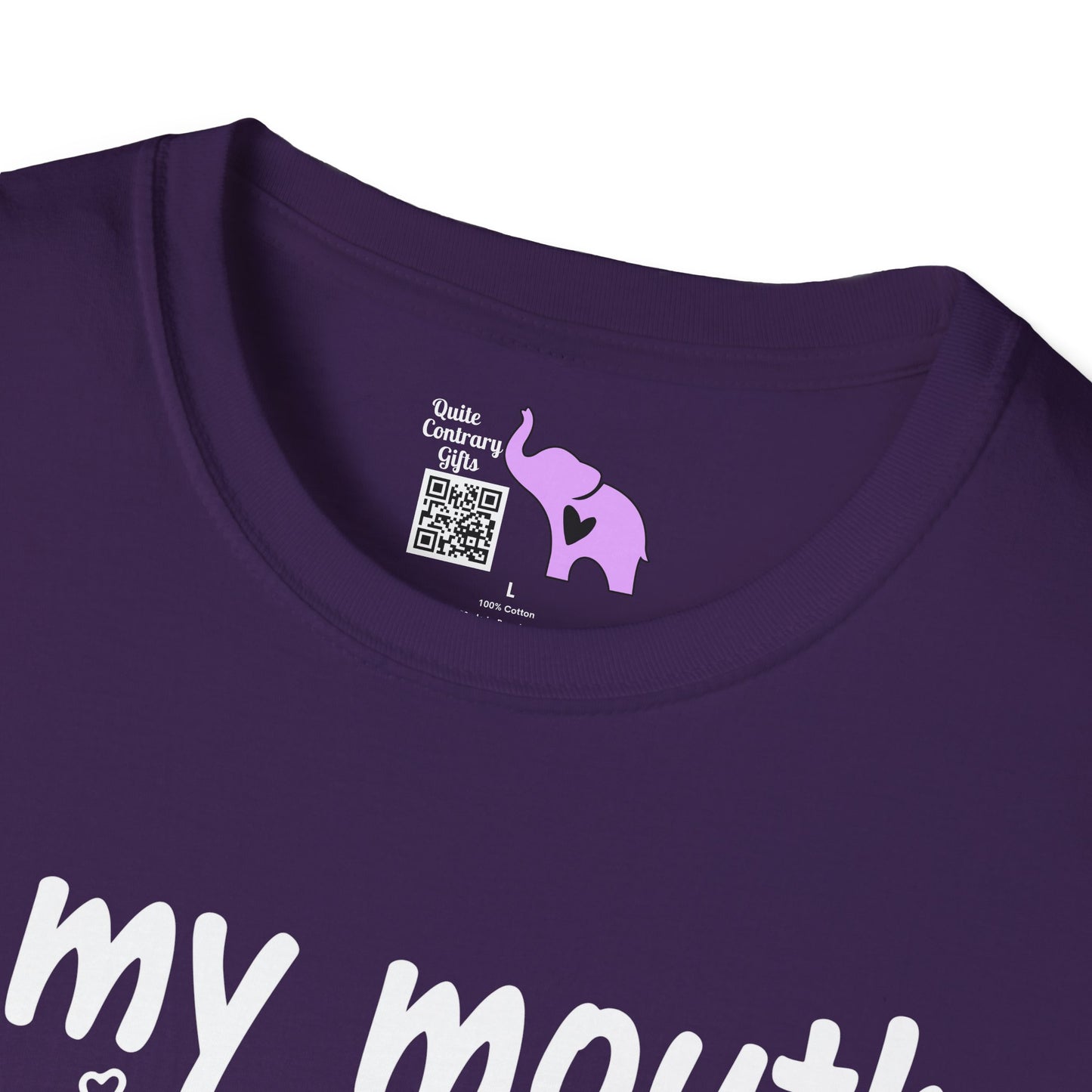 If My Mouth Doesn't Say It My Face Definitely Will Adult T-shirt