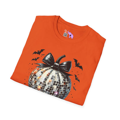 Silver Disco Pumpkin Adult T-shirt