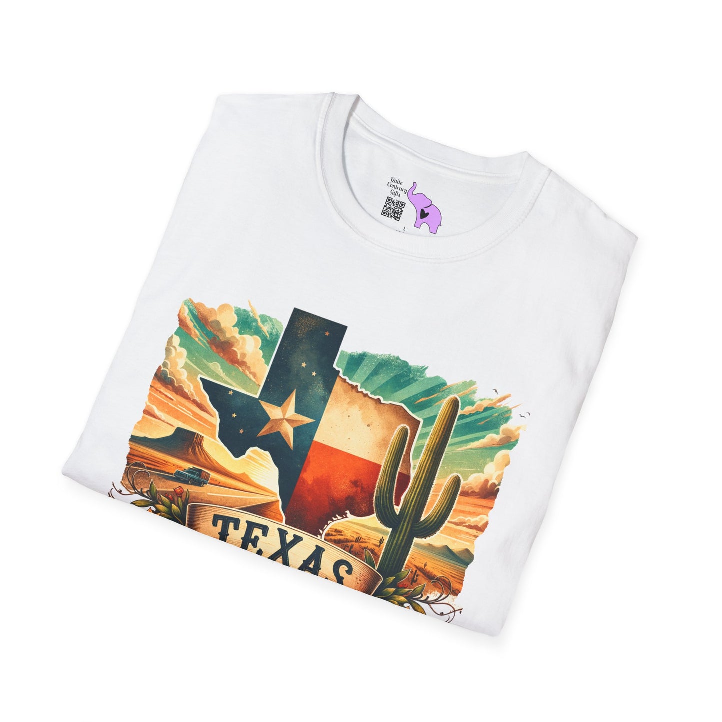 Texas Desert Roads 4 Adult T-shirt