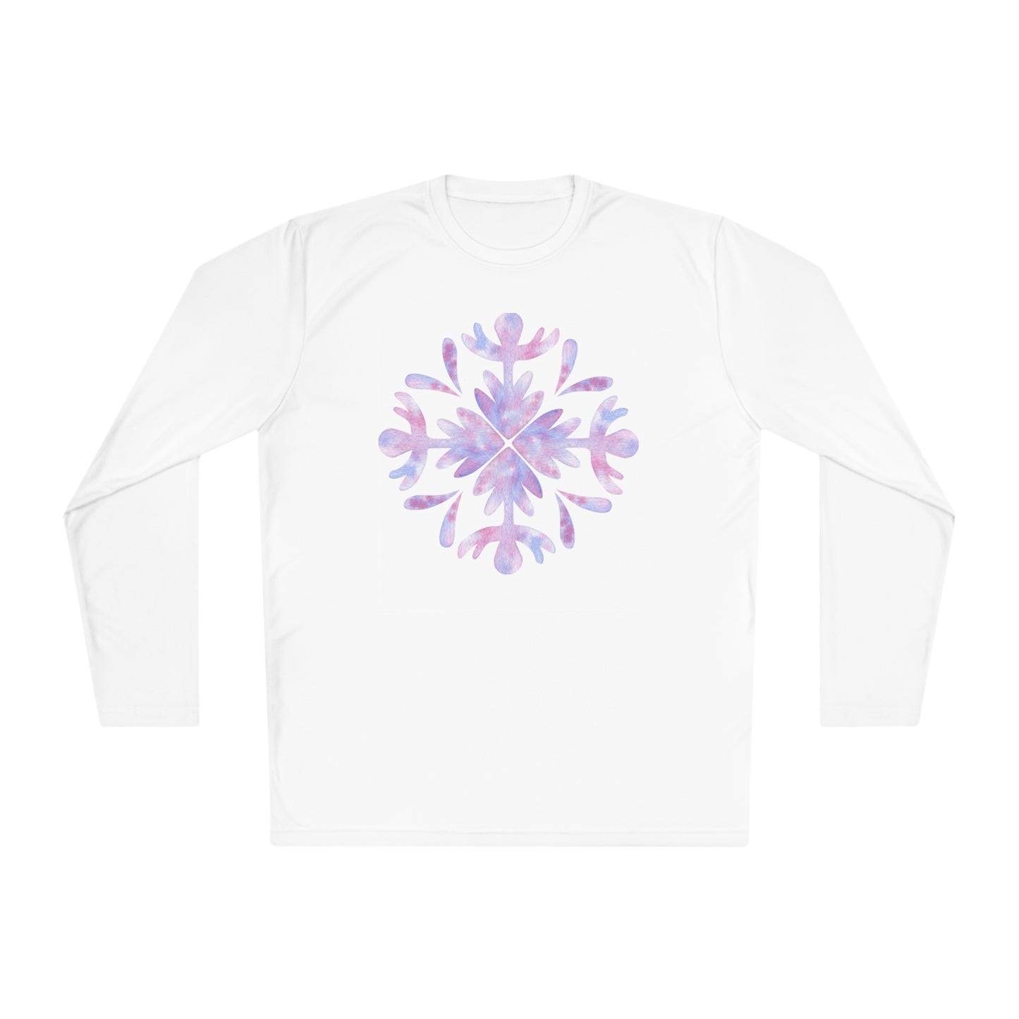 Large Snowflake 3 Adult Long Sleeve Tee