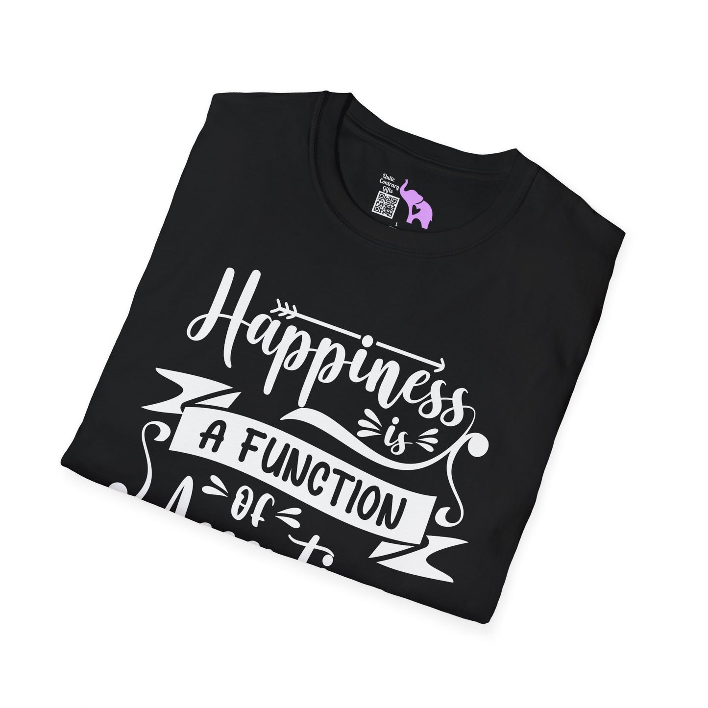 Happiness is a Function of Accepting What Is Adult T-shirt