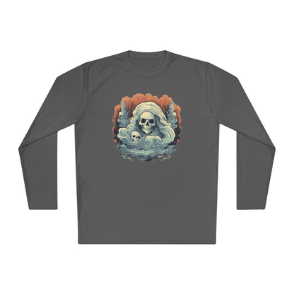 Creepy Ghost 4 Adult Long Sleeve Tee