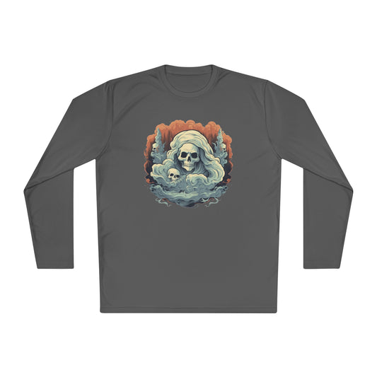 Creepy Ghost 4 Adult Long Sleeve Tee