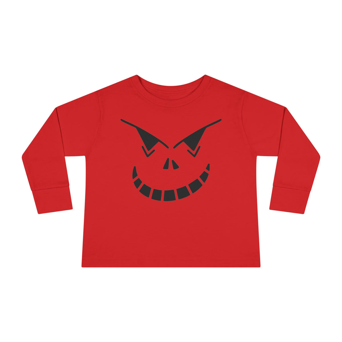 Spooky Jack-O-Lantern Toddler Long Sleeve Tee