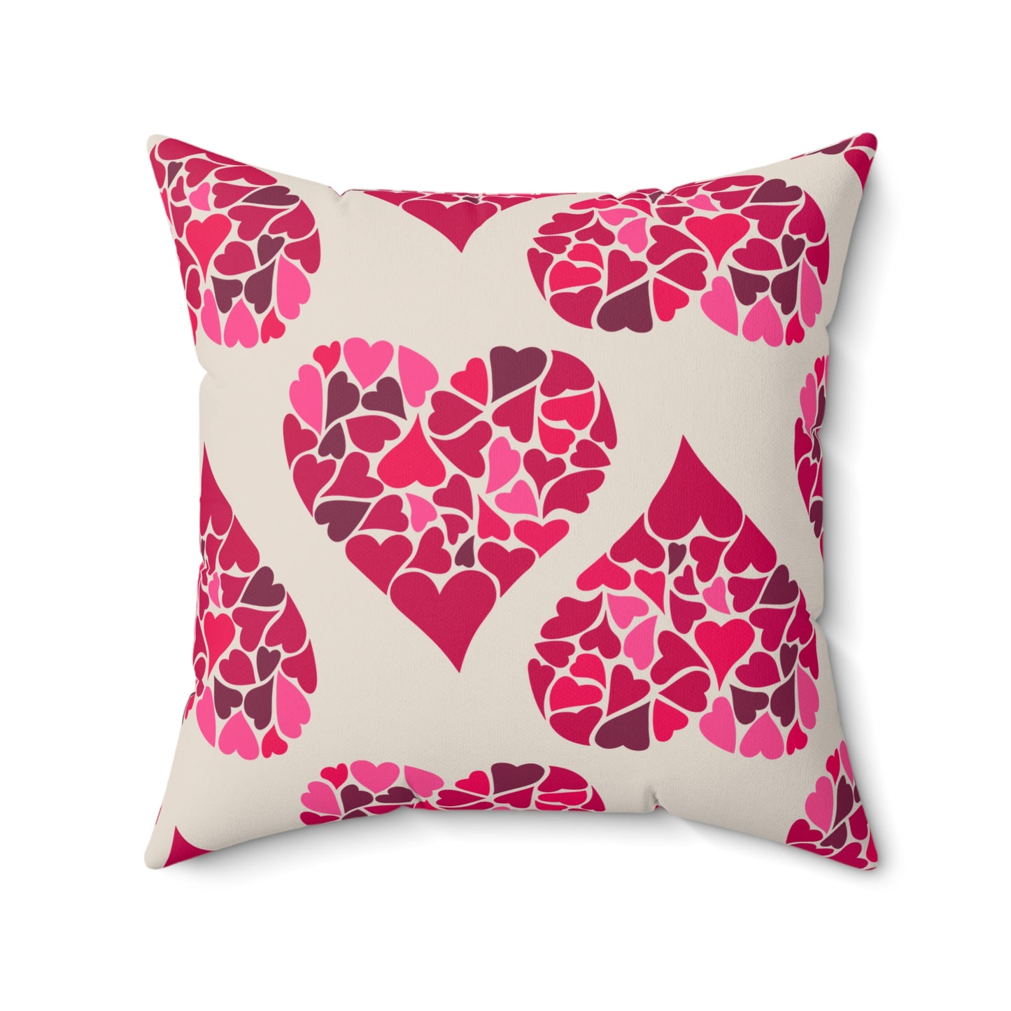 Simple Hearts Throw Pillow