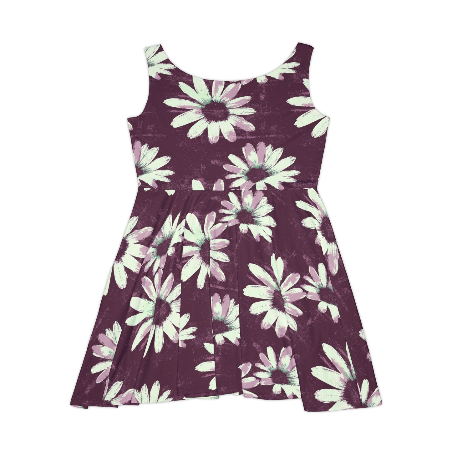 Purple Tide Petals Women's Skater Dress