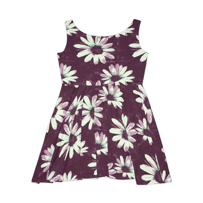 Purple Tide Petals Women's Skater Dress