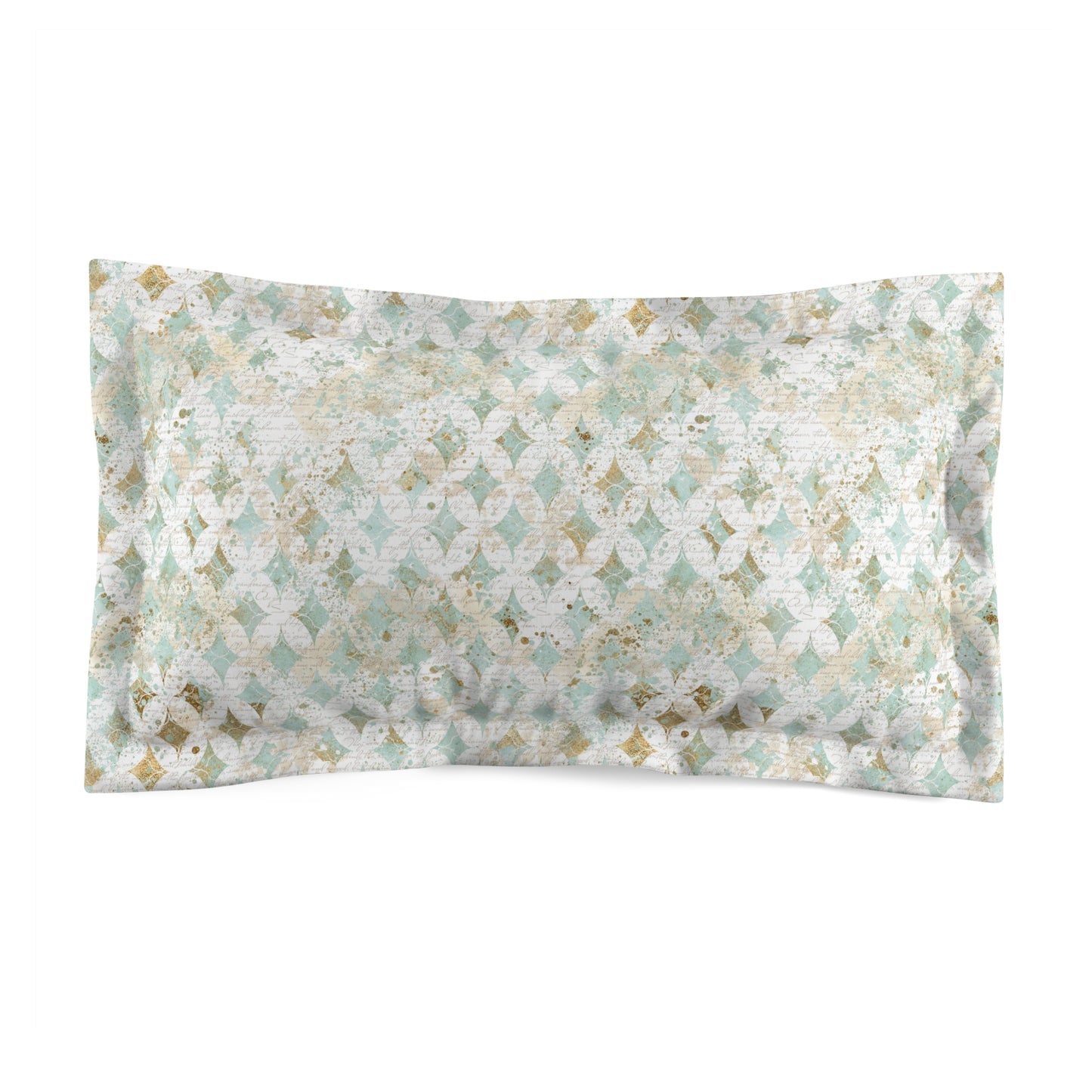 Faded Correspondence Microfiber Pillow Sham