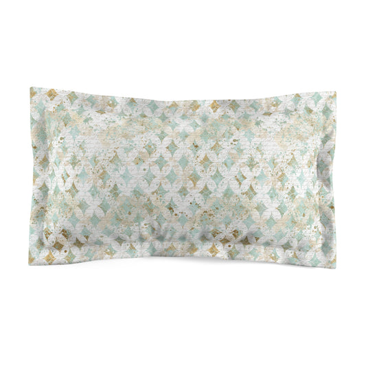 Faded Correspondence Microfiber Pillow Sham