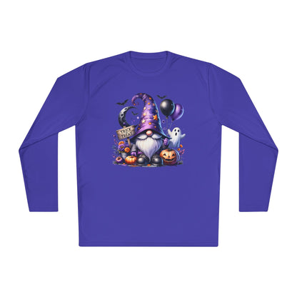 Trick or Treat Witchy Gnome Adult Long Sleeve Tee