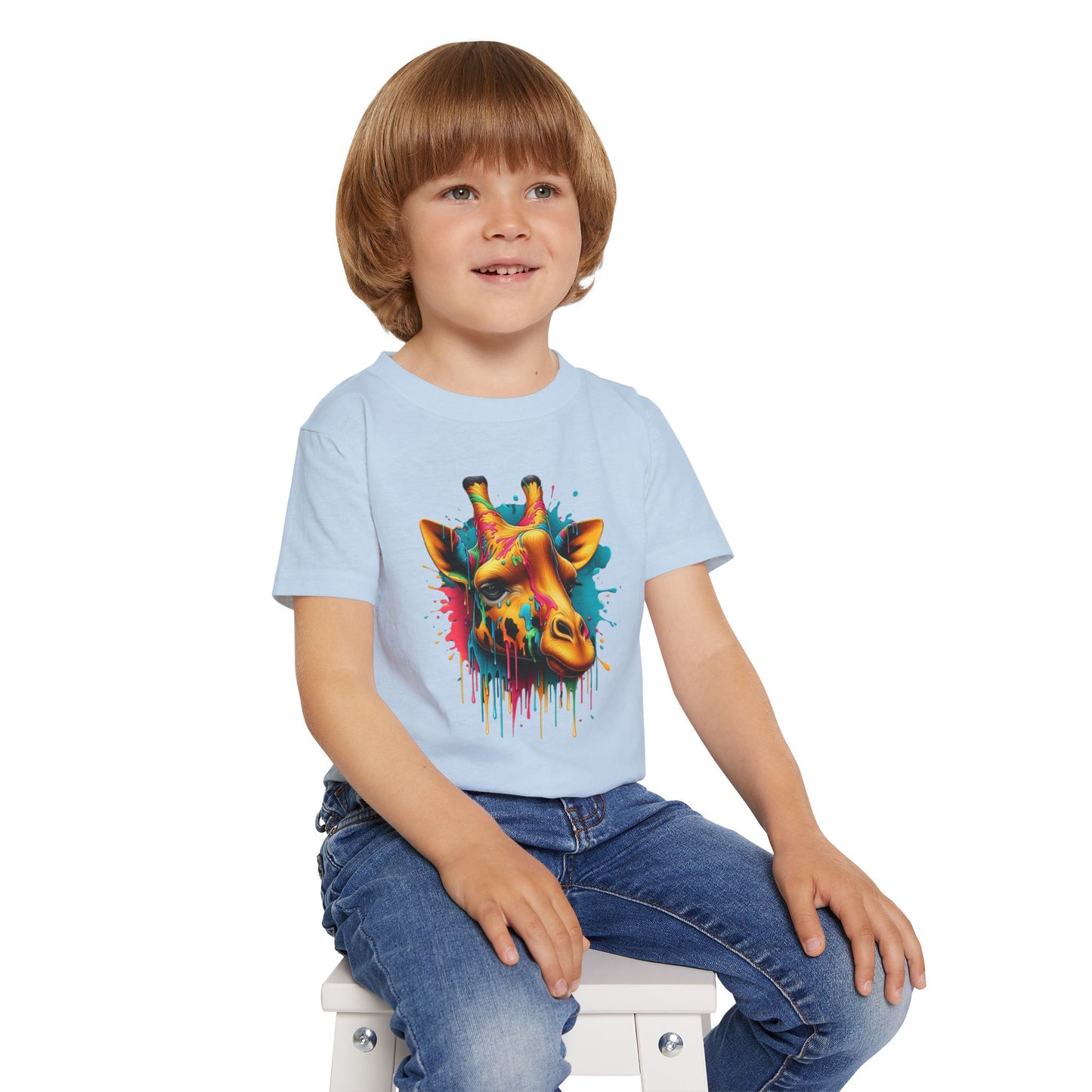 Colorful Giraffe Heavy Cotton™ Toddler T-shirt