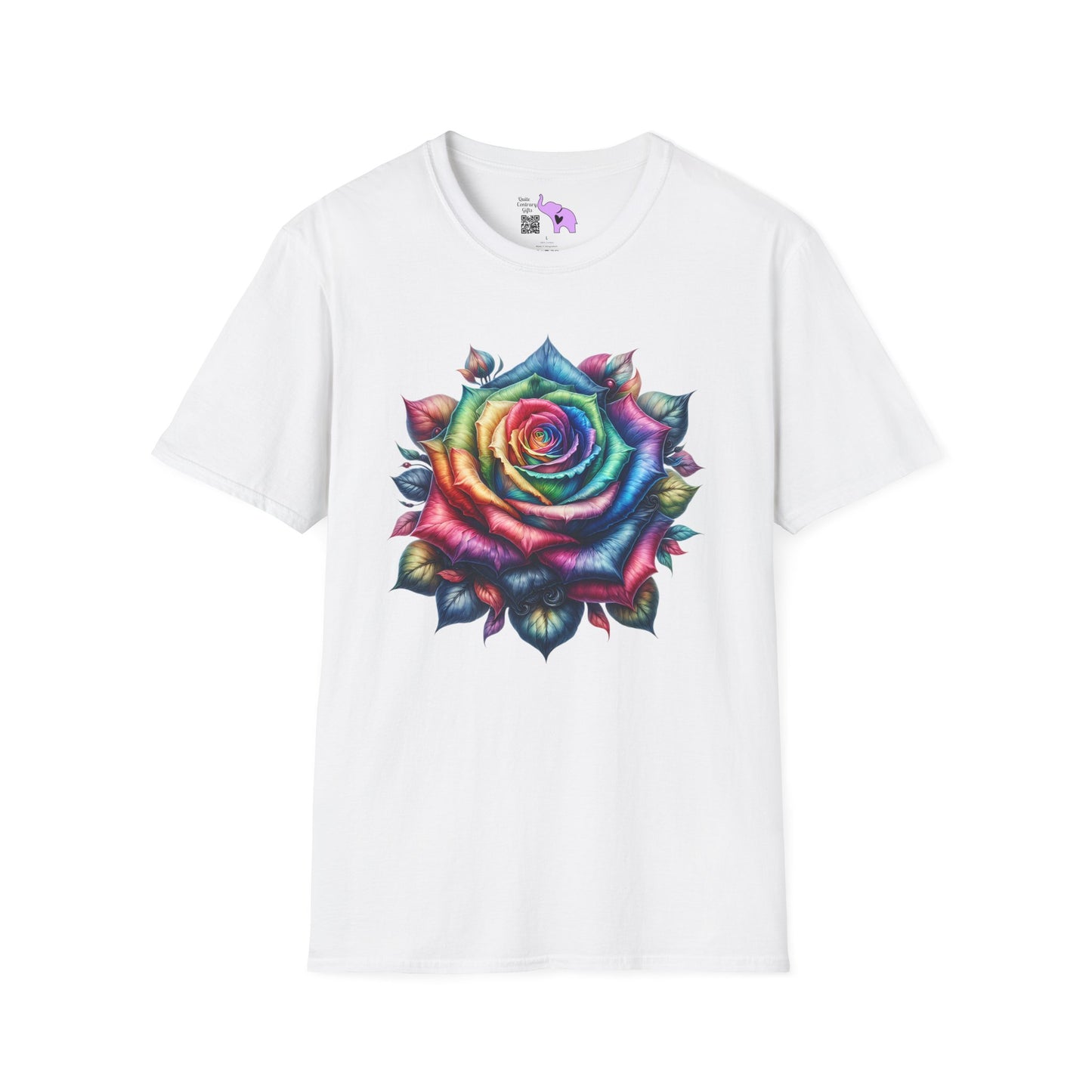 Colorful Rose Adult T-shirt