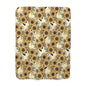 Honeycombs & Sunflowers Sherpa Fleece Blanket