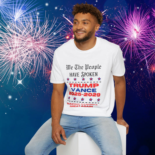 We The People Have Spoken Trump/Vance 2025-2029 Adult T-shirt