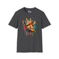 Colorful Giraffe Adult T-shirt