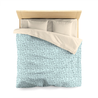 Cat Lovers Microfiber Duvet Cover