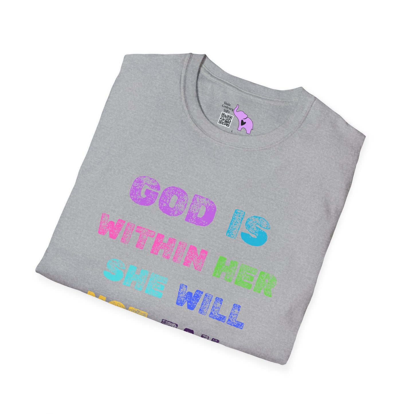 God Is Within Her She Will Not Fail Psalm 46:5 Adult T-shirt