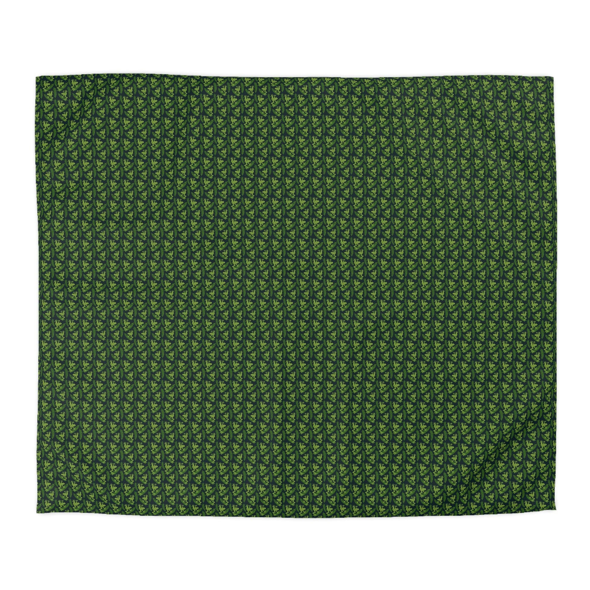Emerald Canopy Frogs Microfiber Duvet Cover
