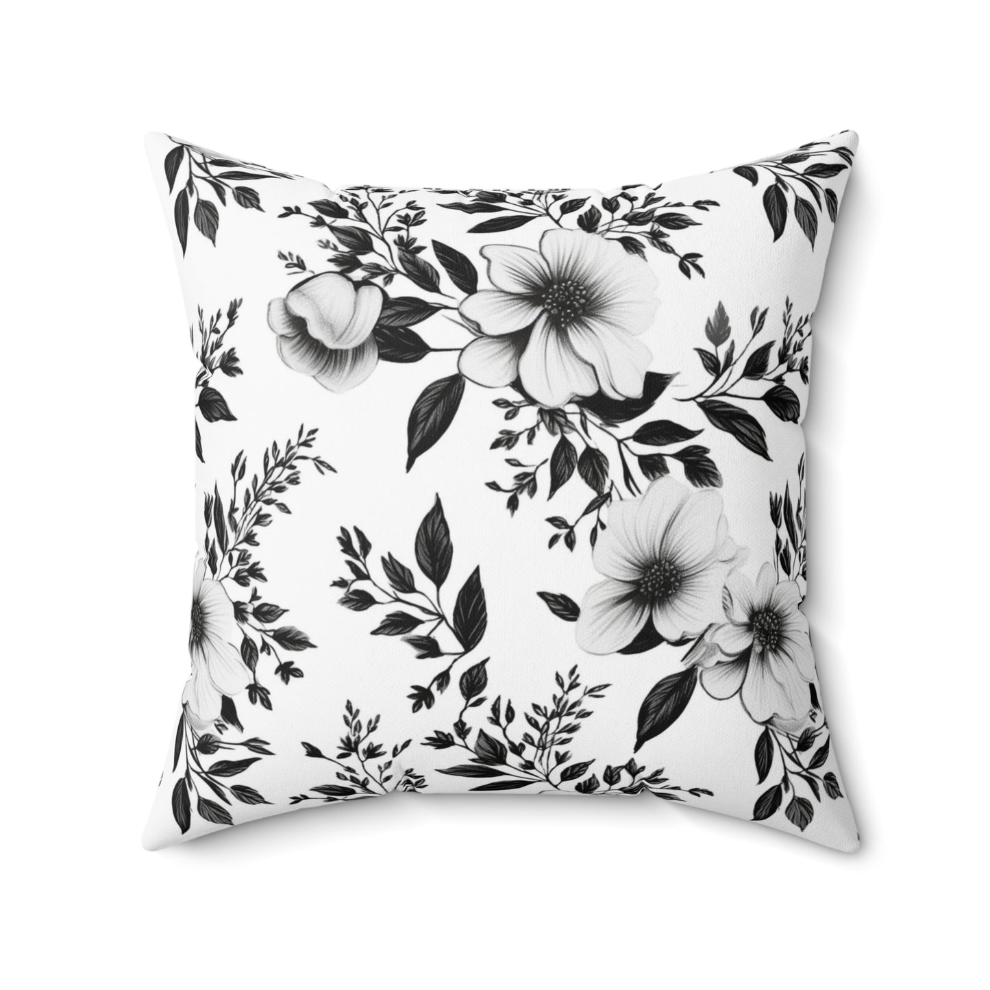 Garden Sketch Throw Pillow