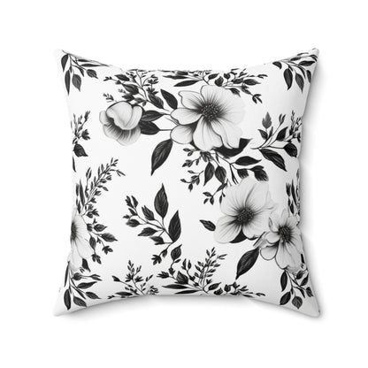 Garden Sketch Throw Pillow