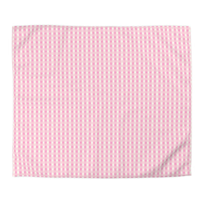 Dreamy Rose Gingham Microfiber Duvet Cover