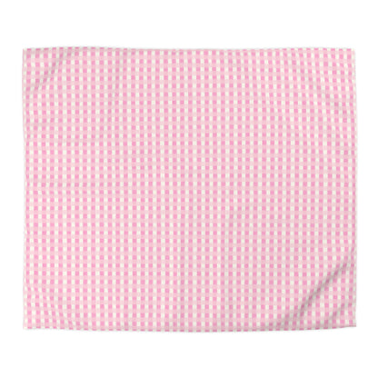 Dreamy Rose Gingham Microfiber Duvet Cover