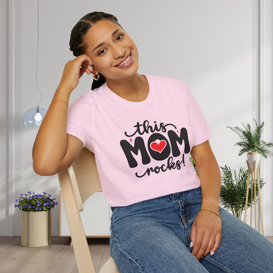 This Mom Rocks Adult T-shirt