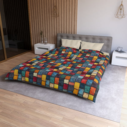 Patch Pop Microfiber Duvet Cover