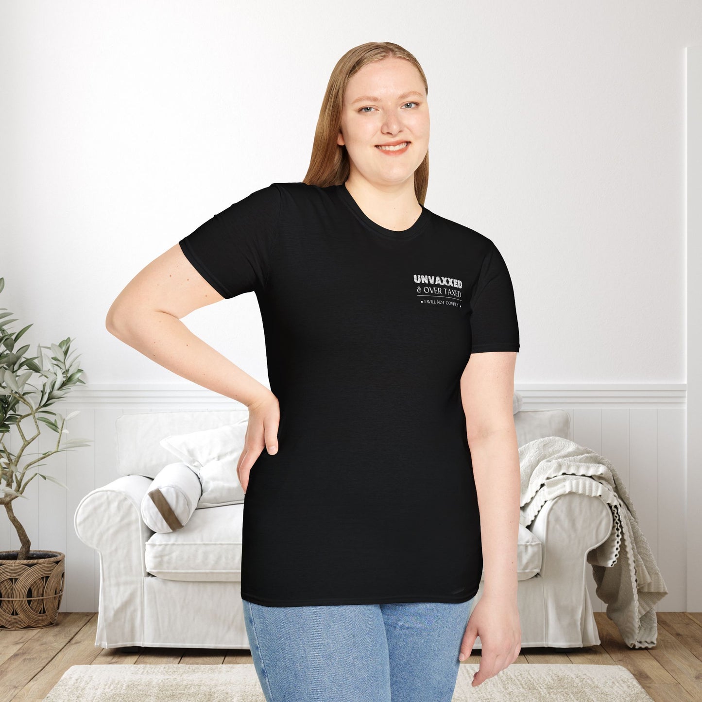 Unvaxxed & Over Taxed Adult T-shirt