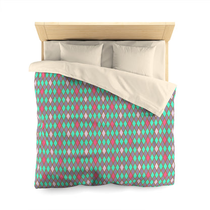 Teal Drift Harlequin Microfiber Duvet Cover