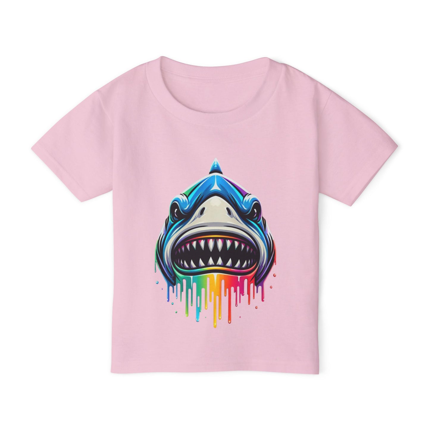 Colorful Shark Heavy Cotton™ Toddler T-shirt